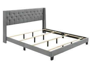 Crown Mark Makayla Grey  queen bed frame