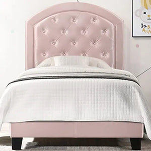 Twin bed frame in pink